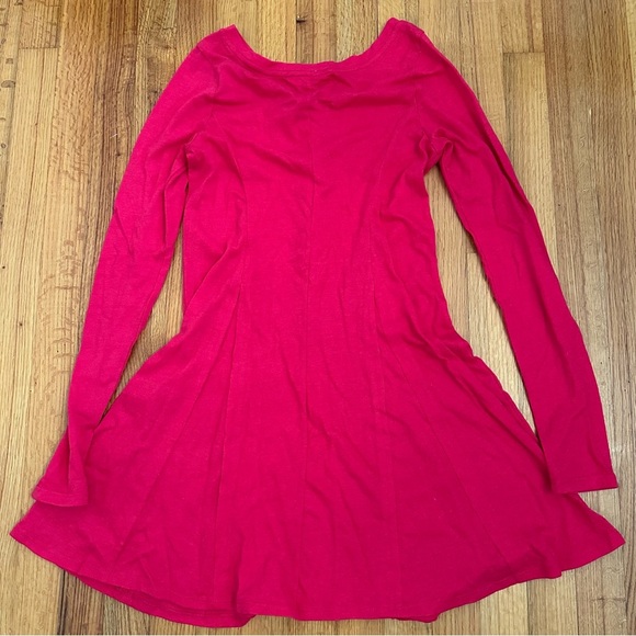 Free People FP Beach Womens Long Sleeve Miles of Beach Henley Mini Dress  S(v) - Picture 3 of 12